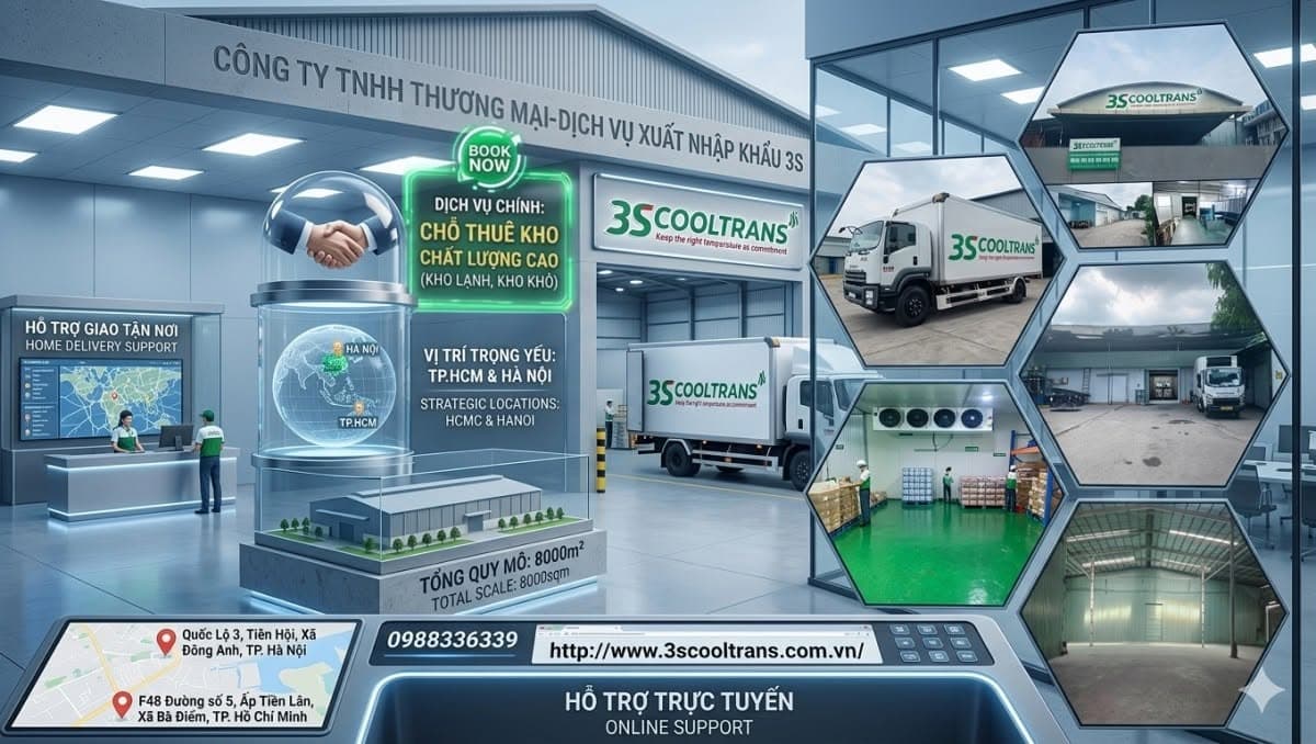 3S Cooltrans Đầu Tư Hệ Thống Kho Lạnh, Kho Khô Hiện Đại Phục Vụ Chuỗi Cung Ứng Toàn Diện