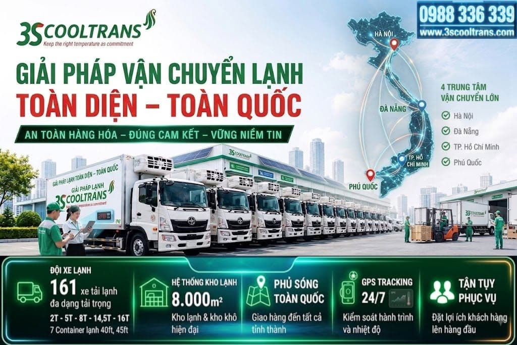 3S Cooltrans Đầu Tư Công Nghệ Và Đội Xe Hiện Đại Nâng Cao Chất Lượng Vận Chuyển Hàng Lạnh